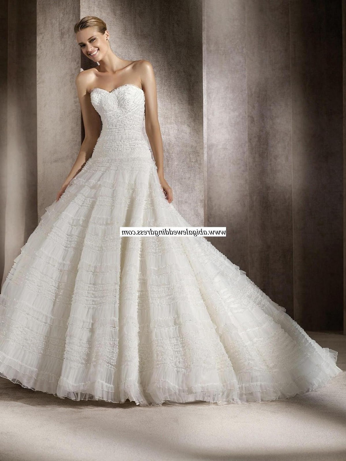 Full Pleated Tiered Sweetheart