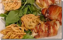 Pollo goloso con spaghetti di patate