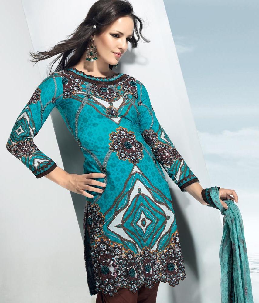 Abstract Print Kurta