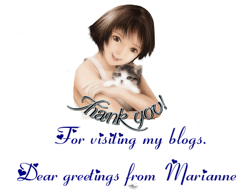 Thank you for visiting my blog_Dear greatings from Marianne