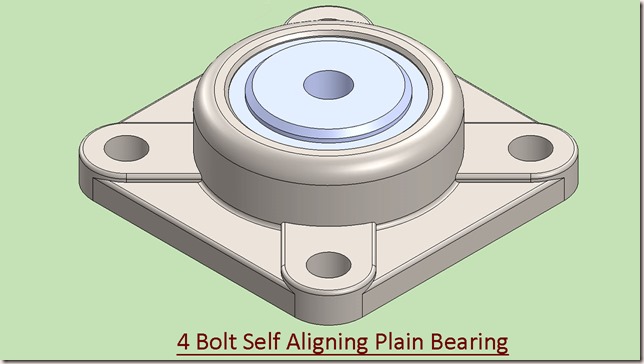 4 Bolt Self Aligning Plain Bearing