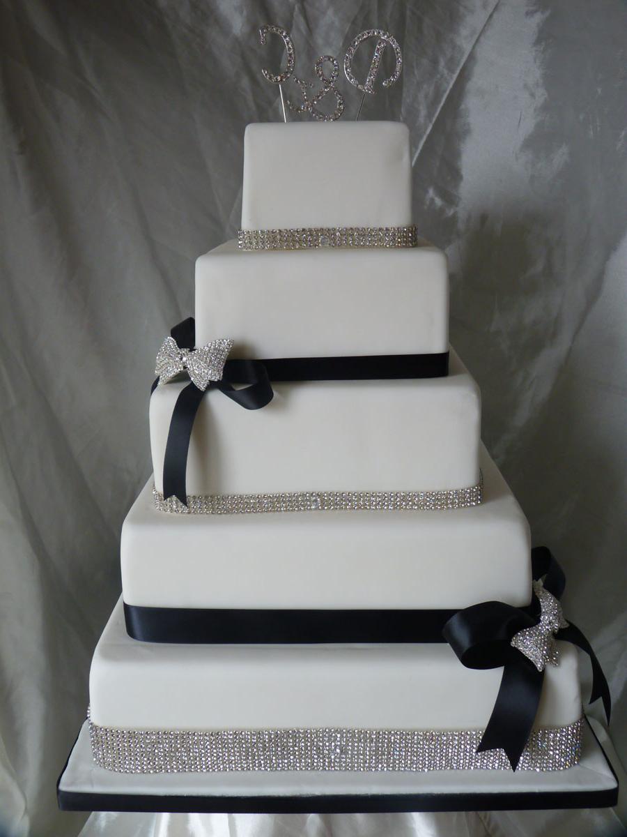 Elegant Bling Wedding Cake