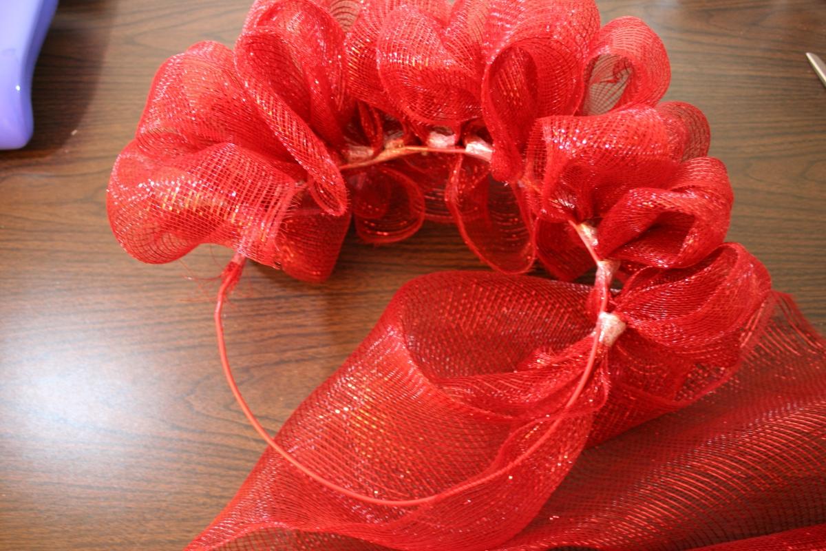 unique mesh ribbon Christmas