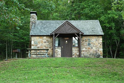 Eighteen rustic cabins with