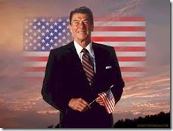 Reagan and Flag