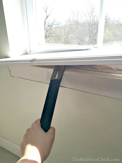 removing window sill
