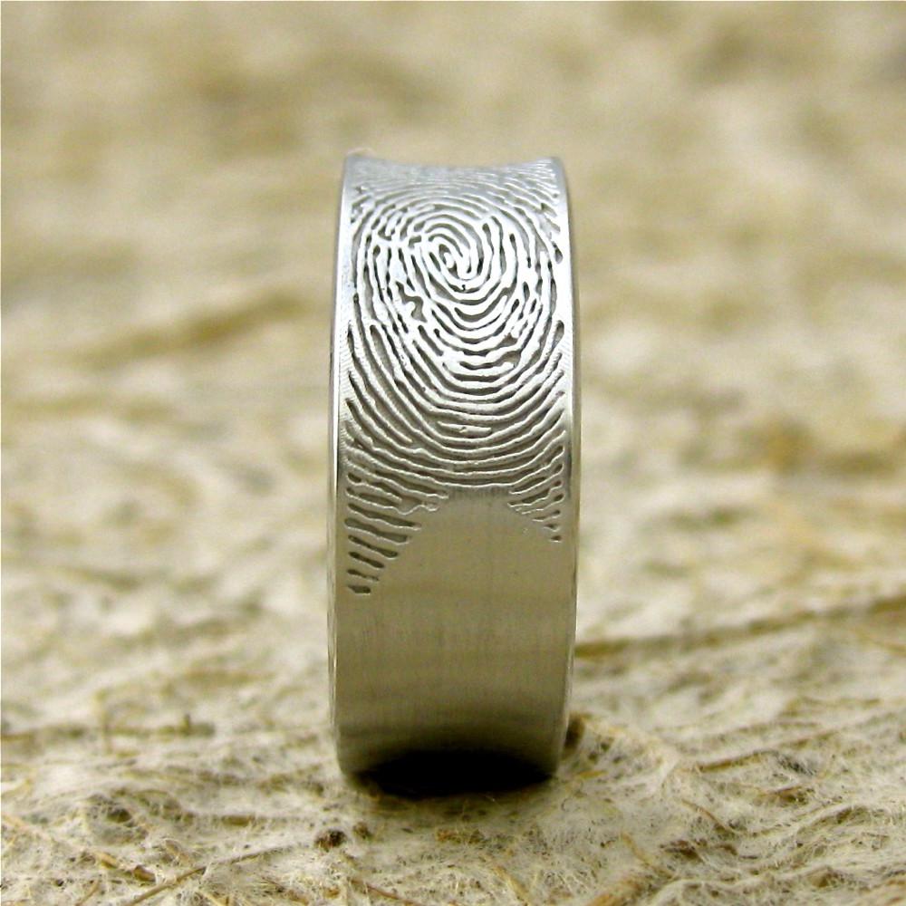 Finger Print Wedding Band