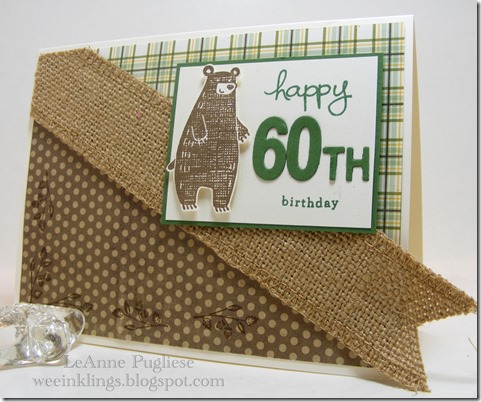 LeAnne Pugliese WeeInklings Thankful Forest Friends Stampin Up 60th Birthday