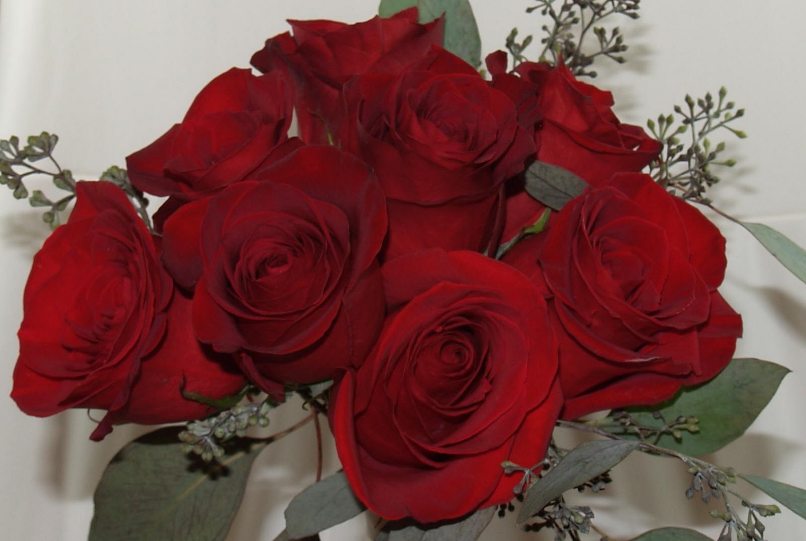 large wedding red rose bouquet