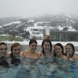 Relaxing at a wonderful Spa after a cold day in the snow