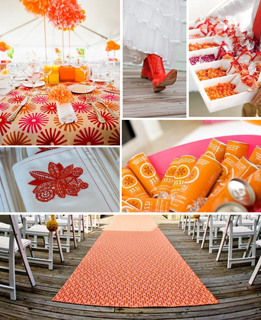 Pink & Orange Country Wedding
