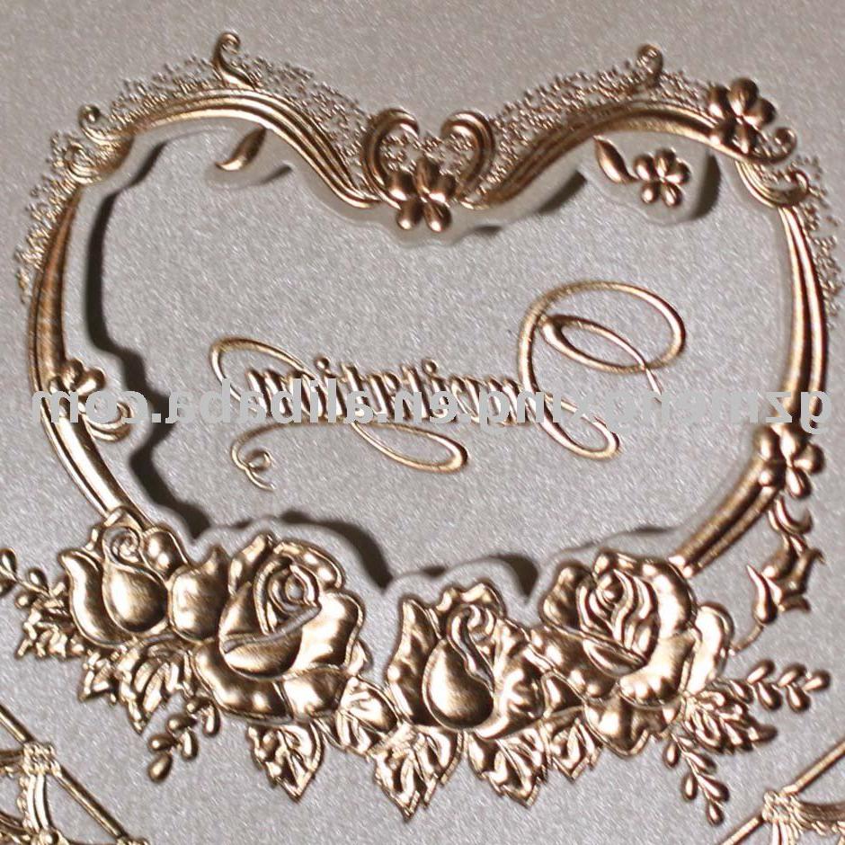 wedding decoration card with a
