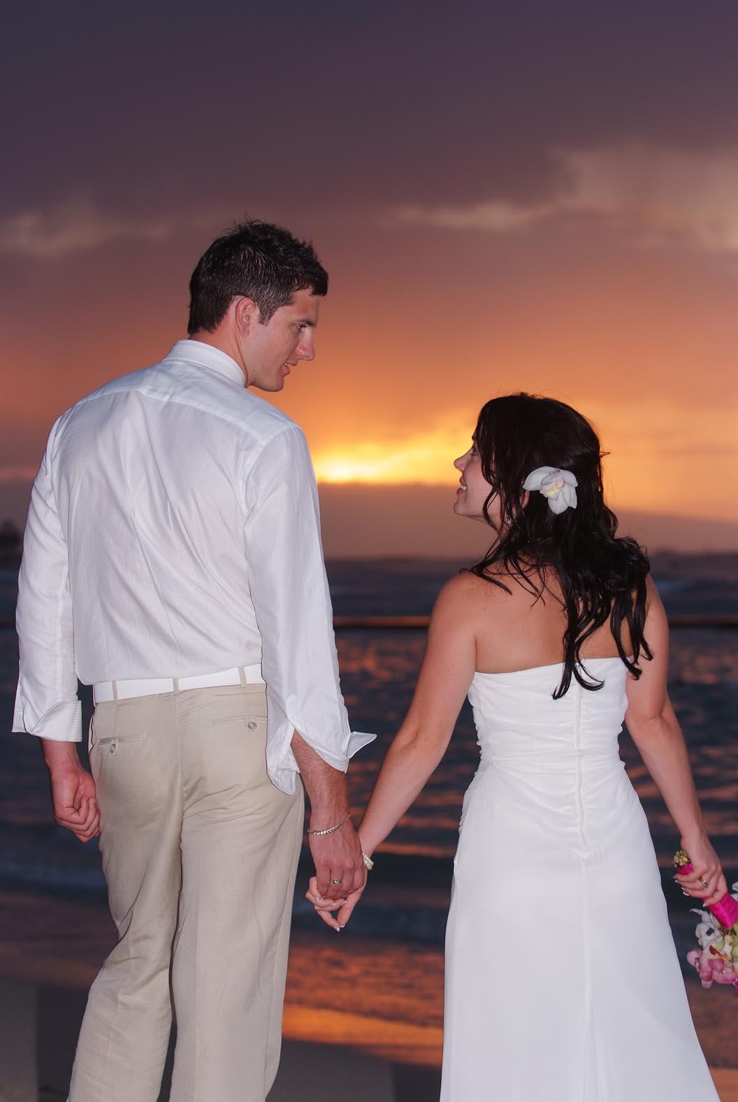Waikiki Sunset Wedding photo
