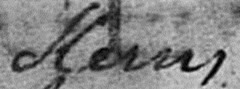 Snippet of a name that was indexed as Kerry