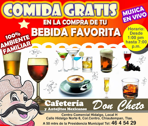 Don Cheto Restaurante, Hidalgo Norte 6, Centro, 90800 Chiautempan, Tlax., México, Restaurantes o cafeterías | TLAX