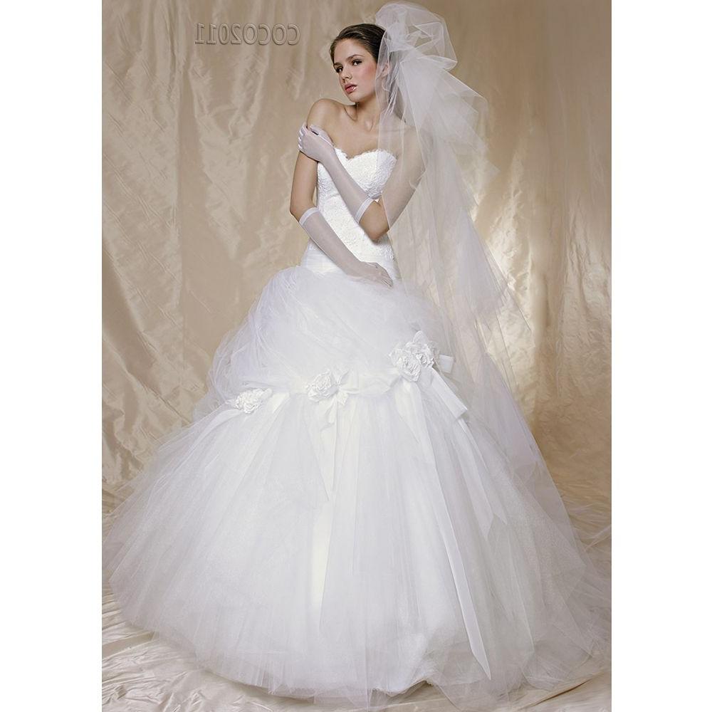 Romantic tulle ball gown