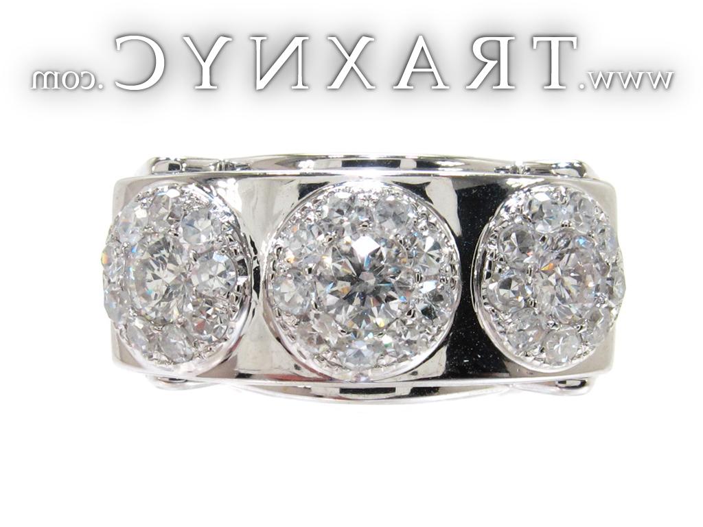 Full Size Picture for White Gold Round Cut Prong Diamond Ring