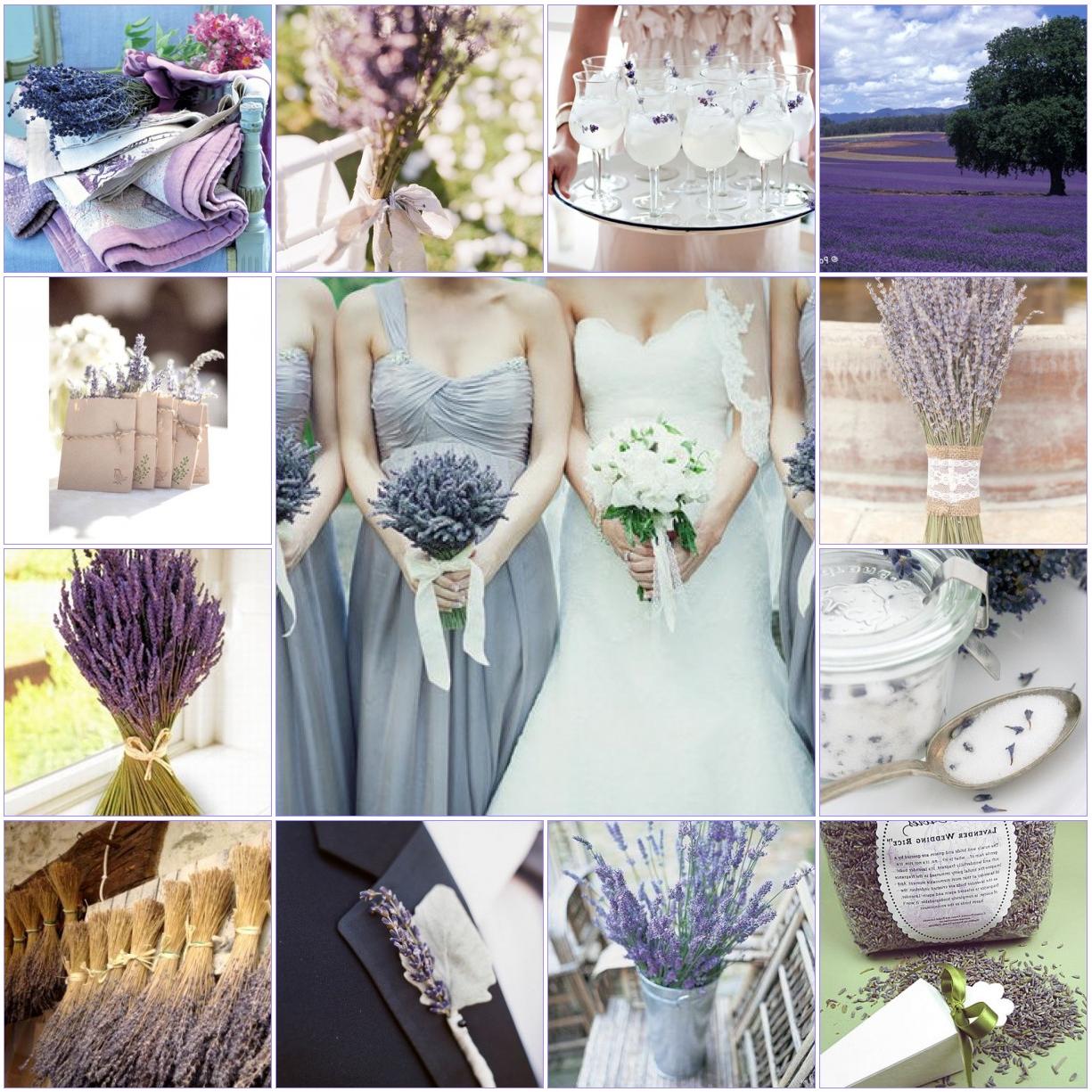 Lavender wedding rice: Bridal