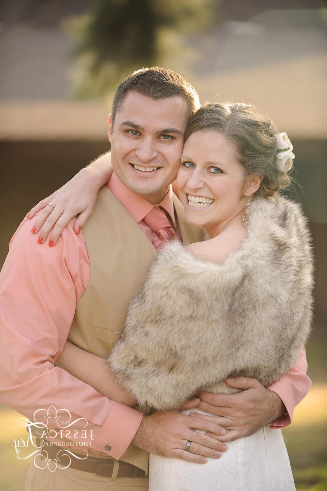 Chris & Carrie     Vintage Teal & Coral Wedding