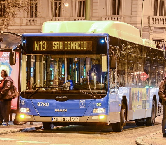 Horarios de los 'búhos' o autobuses nocturnos de la EMT en agosto de 2015