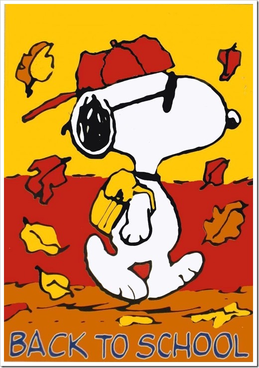 back to school snoopy