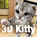 ダウンロード Cute Kitty 3D Live Wallpaper & Launcher をインストールする 最新 APK ダウンローダ