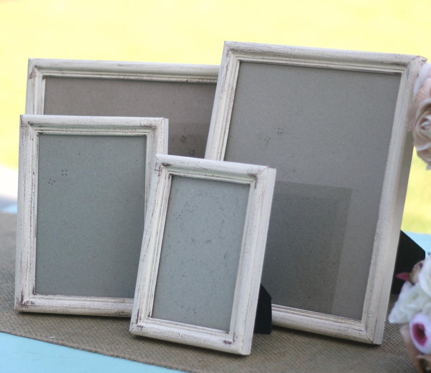 U PICK the colors Set of 4 Wedding Signs Frames Distressed Barn Wood Shabby