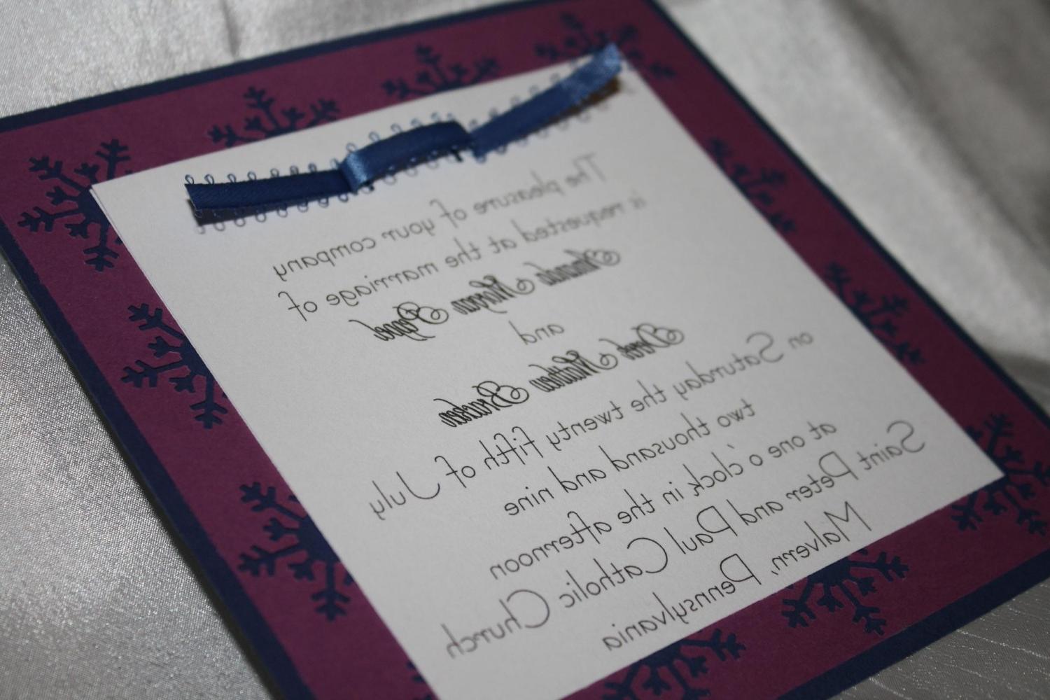 Winter Wedding Invitation