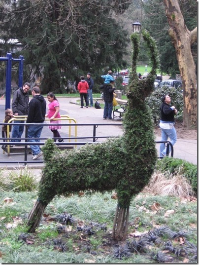 IMG_2640 Animal Topiary at the Rose Garden Children's Park at Washington Park in Portland, Oregon on February 27, 2010