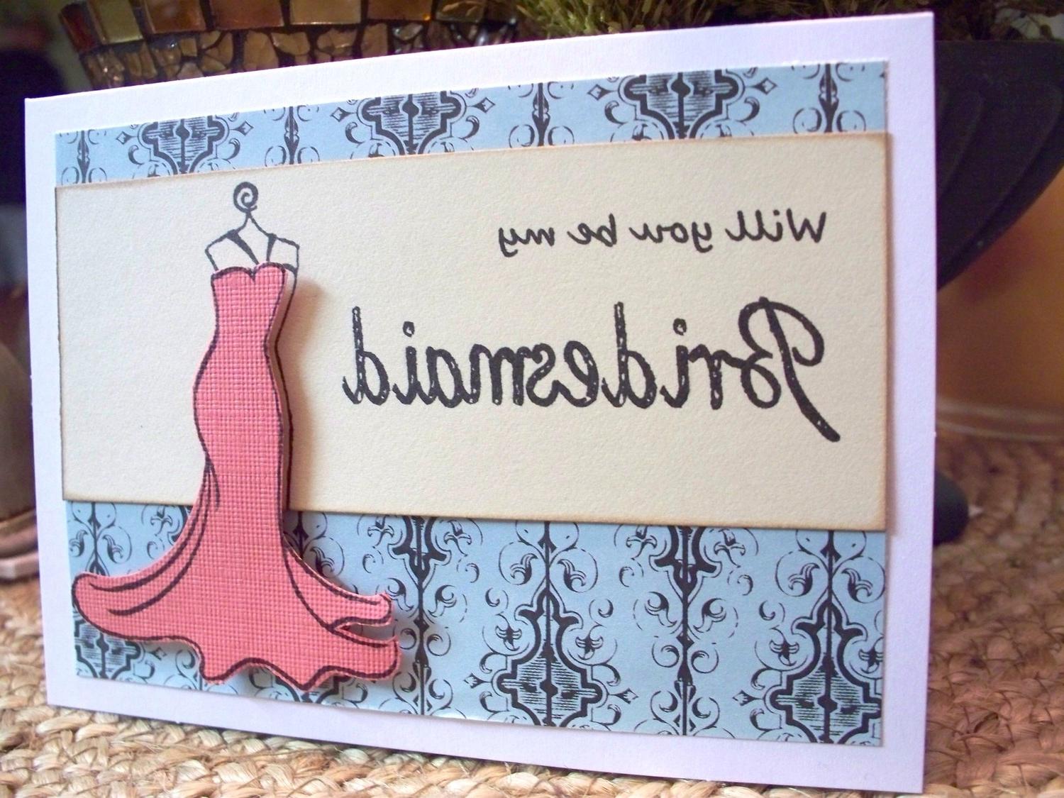 Bridesmaid 6 Wedding Card