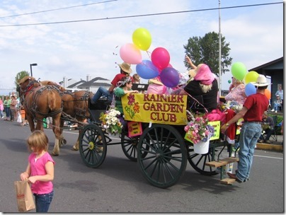 IMG_8105 Rainier Garden Club Horse-Drawn Carriage in the Rainier Days in the Park Parade on July 11, 2009