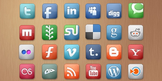 17Beautiful Social media Icon sets for Bloggers Elegantthemes+Social+Media+icon+set