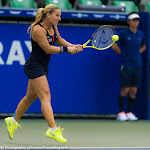 TOKYO, JAPAN - SEPTEMBER 24 :  Dominika Cibulkova in action at the 2015 Toray Pan Pacific Open WTA Premier tennis tournament