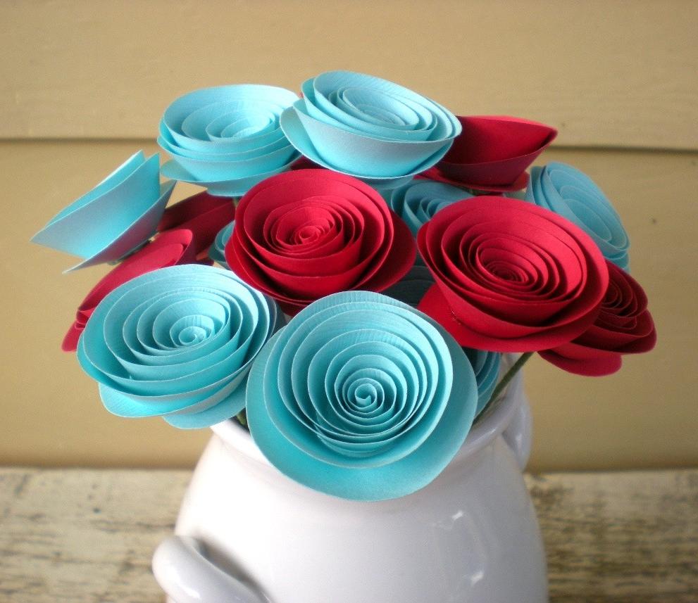 Paper Flowers Arrangement in