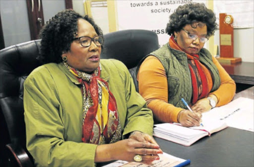 TIGHTENING SYSTEMS: Social development and special programmes MEC Nancy Sihlwayi, left, and acting head of department Ntombi Baart have confirmed they are investigating NPOs that defraud the department of millions of rands. Picture: MICHAEL PINYANA