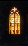 Stained-glass window, Cologne Cathedral, Cologne, Germany.