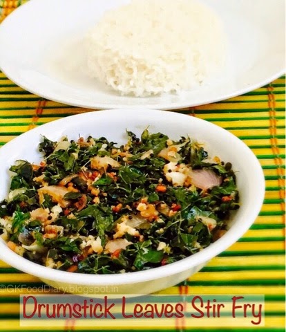 Murungai Keerai Poriyal Recipe | Drumstick Leaves Stir Fry