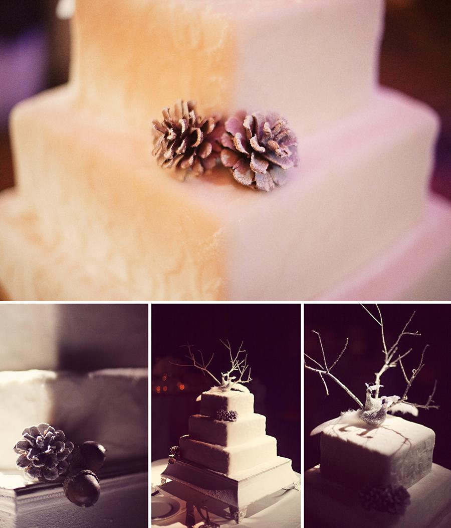 winter white wedding details