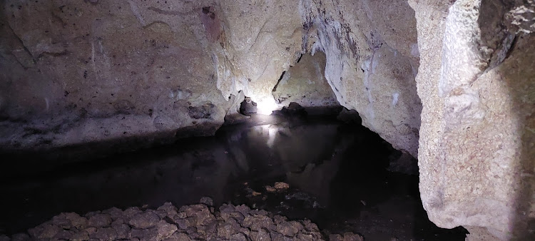 A blocked 5km underpass at Shimoni Slave Caves that lead to the Three Giant Sisters Caves in Fikirini, Kwale county