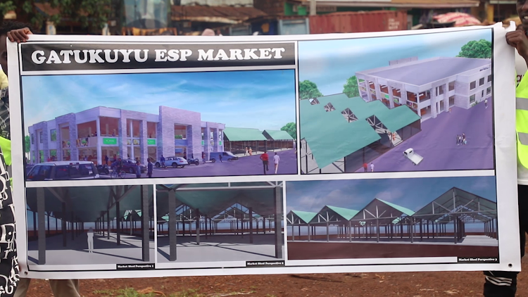 An artistic impression of the new Gatukuyu market in Gatundu North.