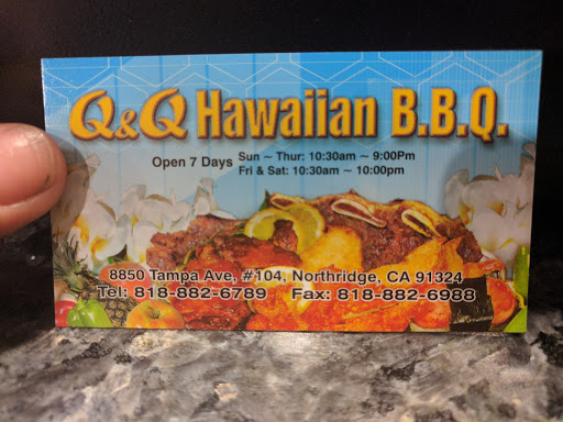 Hawaiian Restaurant «Q&Q Hawaiian BBQ», reviews and photos, 8850 Tampa Ave #104, Northridge, CA 91324, USA