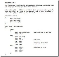Using Assembly Language with C-C  -0244