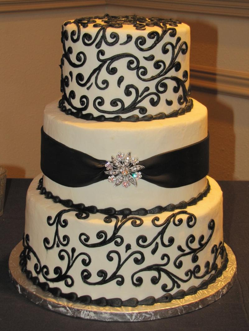 black red and white wedding