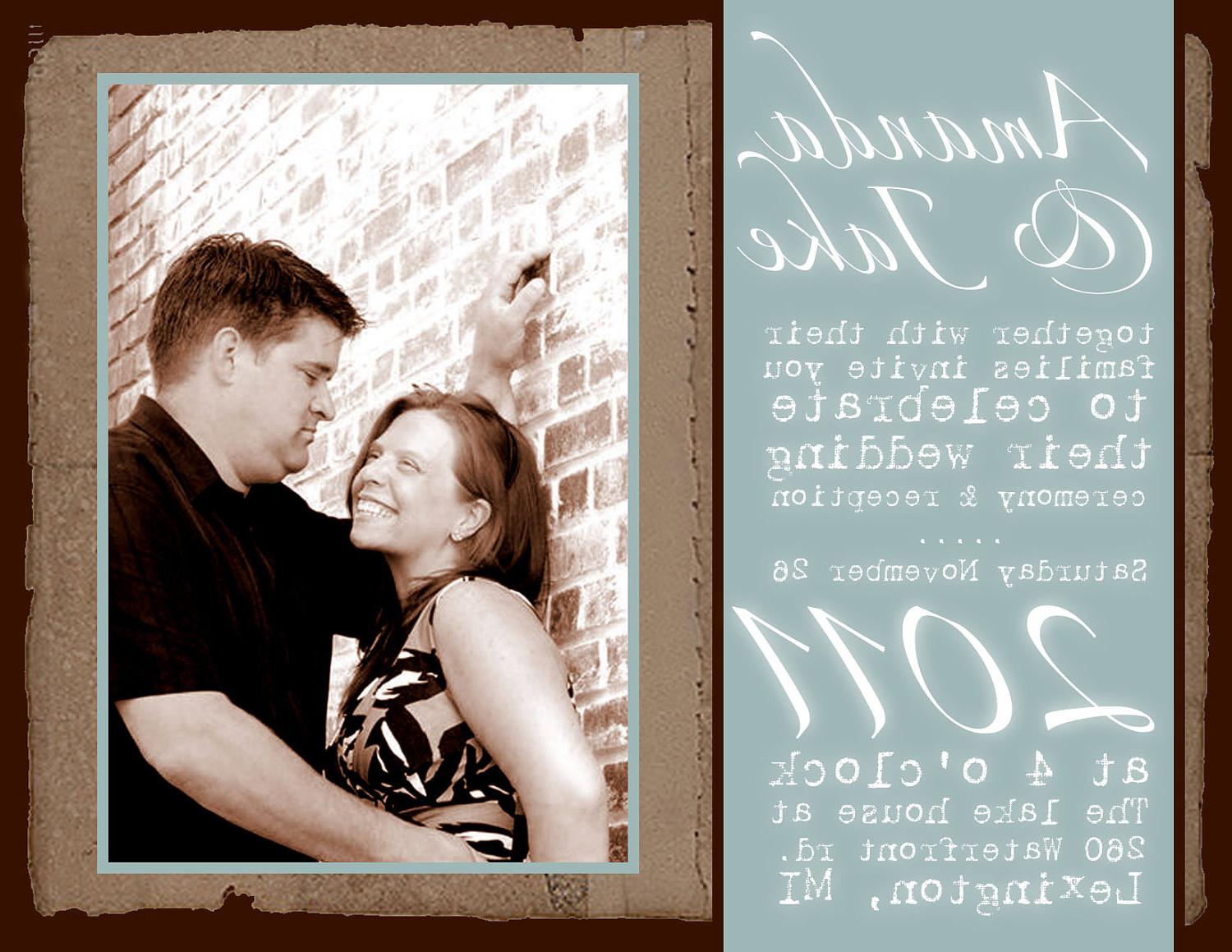 24 Custom Simple Vintage Wedding Invitations