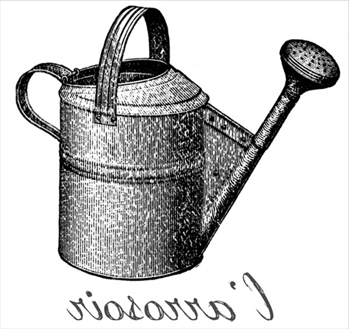 CONFESSIONS OF A PLATE ADDICT Vintage Watering Can reversed