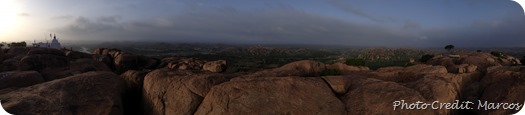 Panoramic view from Anjanadri hilltop
