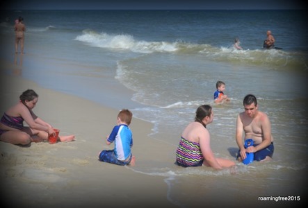 Playing in the sand