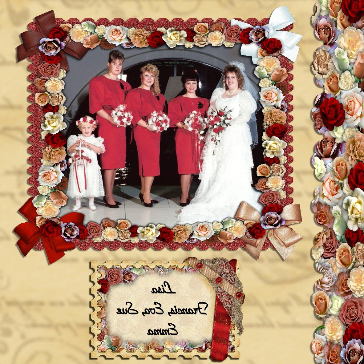 Digital wedding layout with