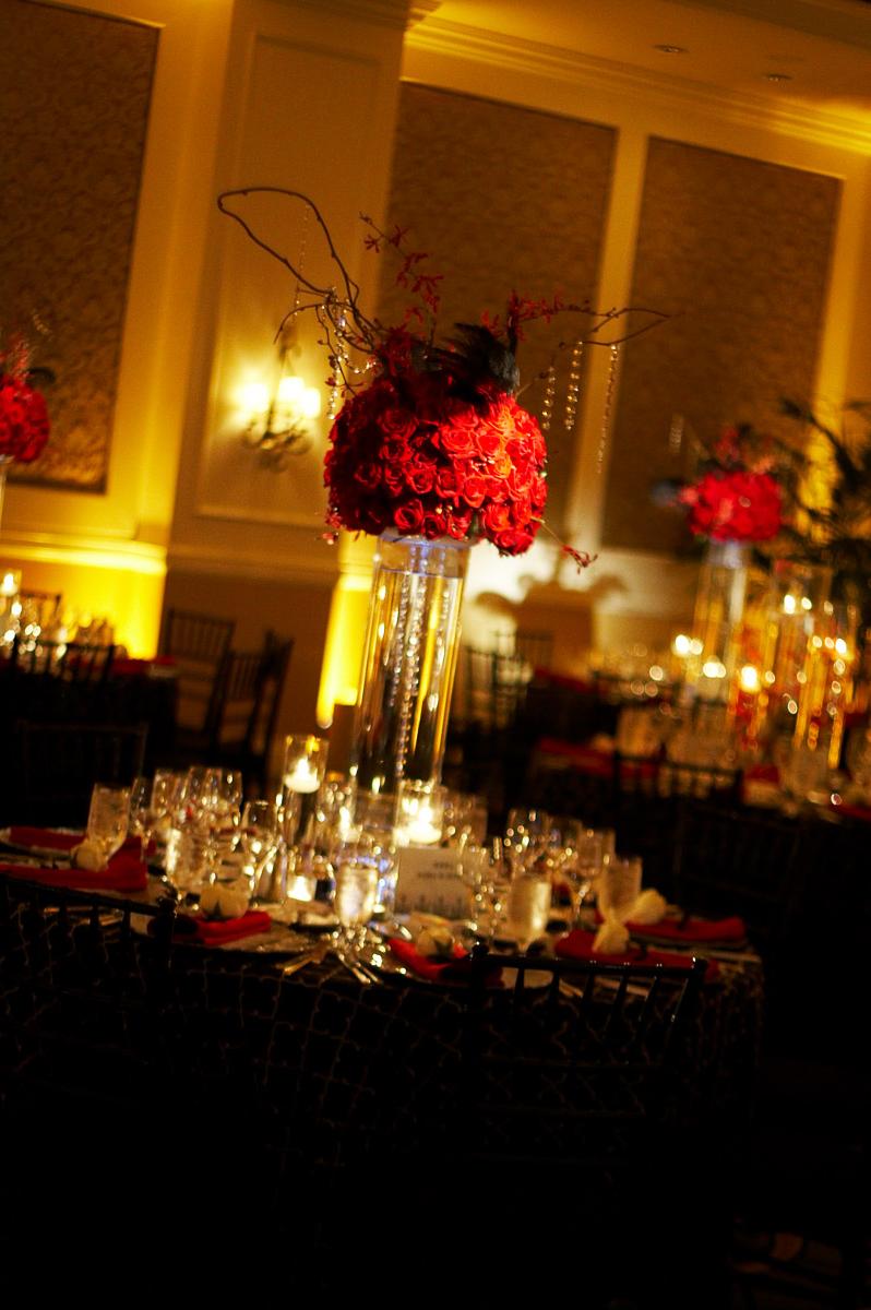 Tall, dramatic centerpieces