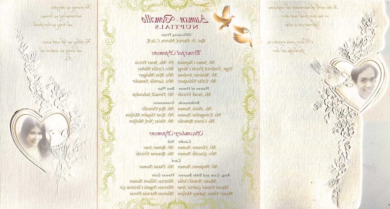 Wedding invitation card